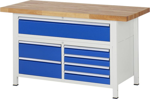Etabli RAU série 8000 - modèle 8921, L1500 x P700 x H840-1040 mm, 13-8921A2-157B4H.11