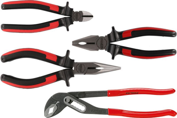 KS Tools Jeu de pinces ERGOTORQUE, 4 pièces, 115.1004