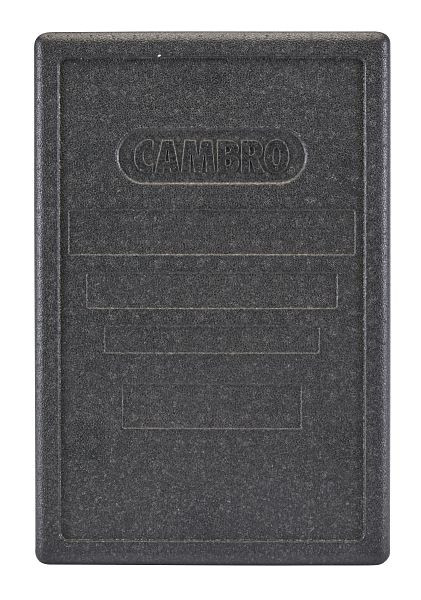 Couvercle de chargement par le haut Cambro Cam GoBox en noir pour tous les chargements par le haut EPP GN, EPP3253LID110