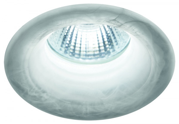 rutec Projekt HYELLE COB LED - spot encastrable en verre rigide, rond, 350mA, 8W, IP20, 2700K, CRI80 - marbre, PEG851UWWOK