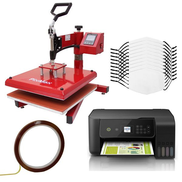 Masques faciaux Monster 10 pour impression par sublimation, Swing Press et Eco Tank Printer, 27622