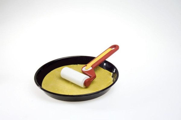 Rouleau de moule de cuisson antiadhésif GSD avec roue à pâte, rouge, UE : 6 pièces, 32 055