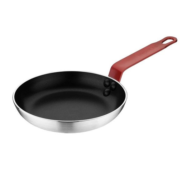 Poêle antiadhésive Hygiplas Teflon Platinum Plus 200 mm manche rouge, FB473