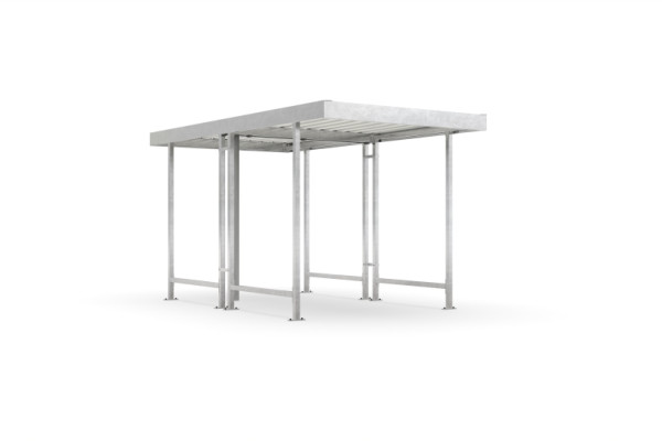 Toiture WSM Leipzig L40 galvanisée en kit, 102001614