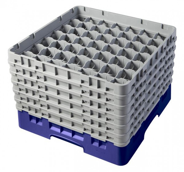 Panier de lavage Cambro 49 compartiments Camrack® 29,8 cm bleu marine, lot de 2, 49S1114186