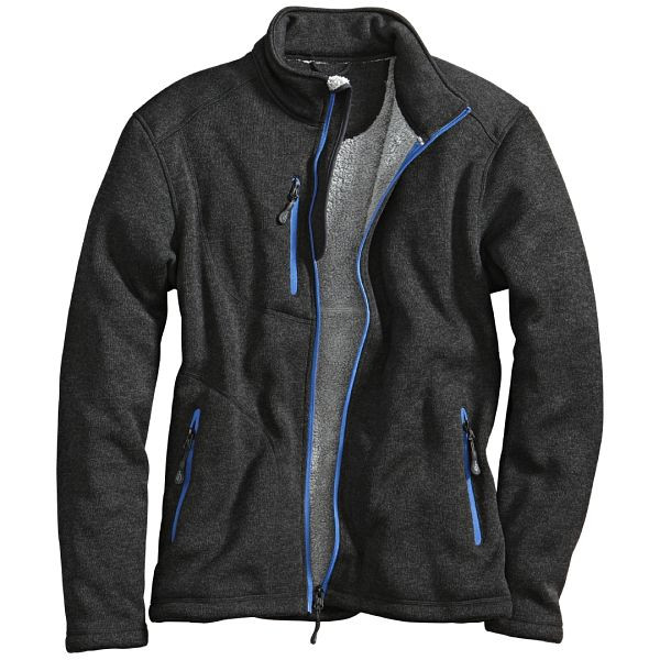 Veste polaire en maille Korsar Eden gris foncé-bleu, taille: XL, 3371129014
