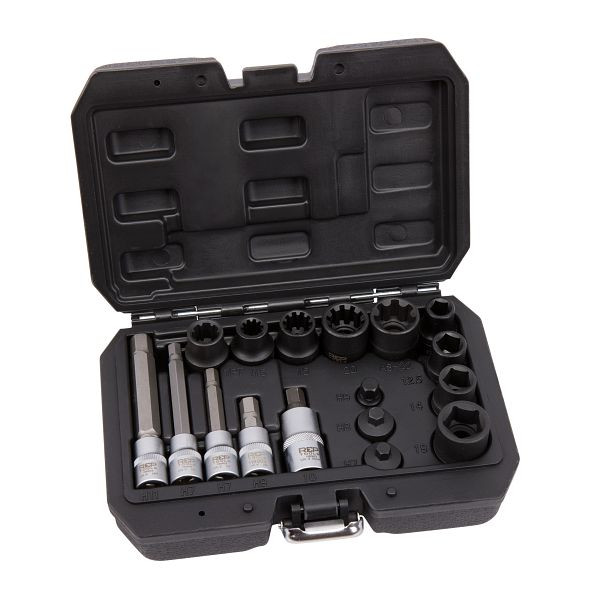 Jeu de clés à douilles pour étrier de frein RepTools, 17 pièces, XXL-118903