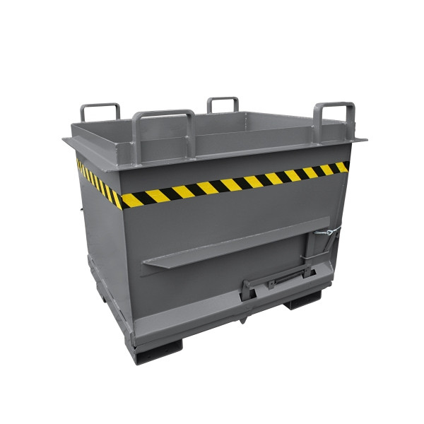 Conteneur à fond rabattable industriel Eichinger au design conique, 1000 kg, 500 litres gris anthracite, 20330800000096