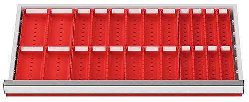 Bedrunka+Hirth inserts de tiroir R 24-12, plastique ABS, 08.88.30