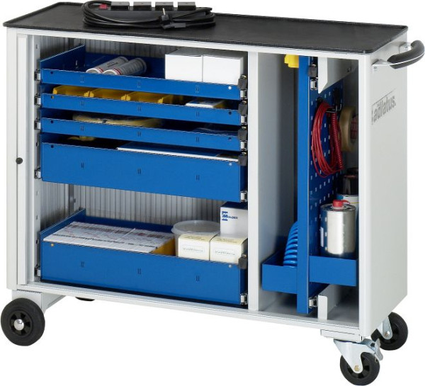 Chariot à outils RAU série adlatus modèle 10050, L1025 x P400 x H860 mm, avec support métallique, 02-10050.11
