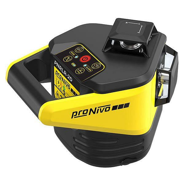 Laser rotatif proNIVO horizontal/vertical, inclinable manuellement, avec récepteur portatif universel PNLUD18, S205-PNRLR-2D