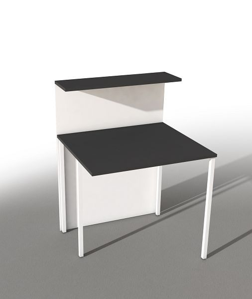 Kerkmann comptoir Cento élément d'extension, L 1000 x P 800 x H 1100 mm, blanc/anthracite, 21386010