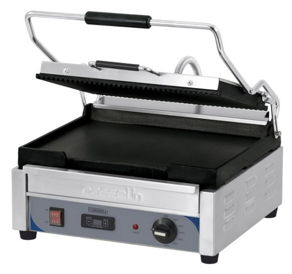 Casselin Panini-Grill L - Premium - Rainuré / Lisse avec minuterie, CGPRLGPT