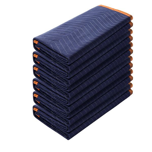 Couvertures de déménagement VEVOR 1829x1016mm couvertures de meubles en tissu non tissé + coton recyclé, lot de 6, DCBYT72X40INTVIWNV0