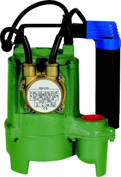 ZUWA VORTEX 75, 2850 tr/min, 230 V, pompe submersible avec régulateur de niveau fixe, débit 225 l/min, 165051