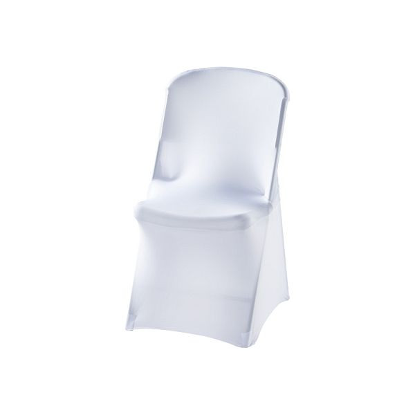Housse extensible Stalgast pour chaise pliante buffet d'environ 465 x 530 x 900 mm (LxPxH), blanc, CE0803010