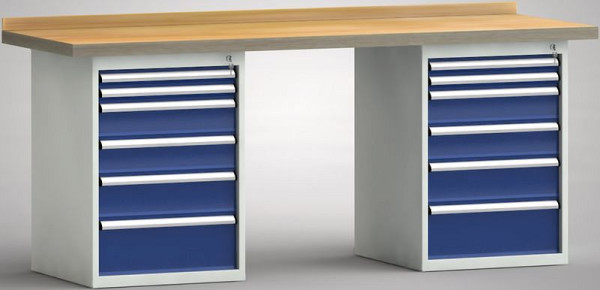 Etabli standard KLW - 2000 x 700 x 840 mm L x P x H, WS215N-2000M40-E7028