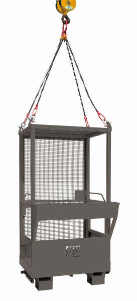 Plate-forme de travail industrielle Eichinger pour grue et chariot élévateur, 2 personnes, gris anthracite, 10730100000196