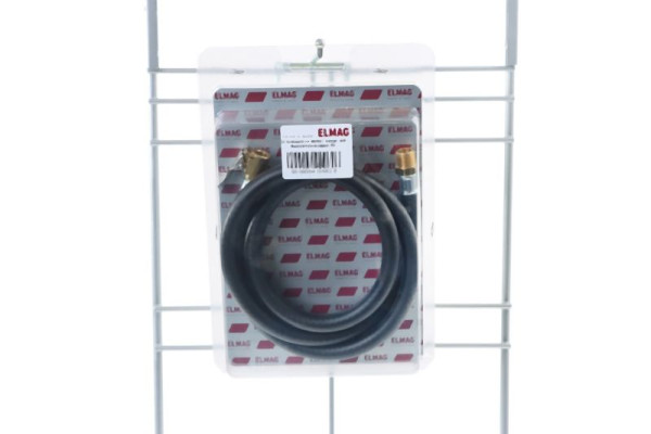 Tuyau ELMAG GI (1 mètre) complet avec raccord momentané pour gonfleurs de pneus professionnels modèles 60 GE et GE/CEE calibrés, 9402062