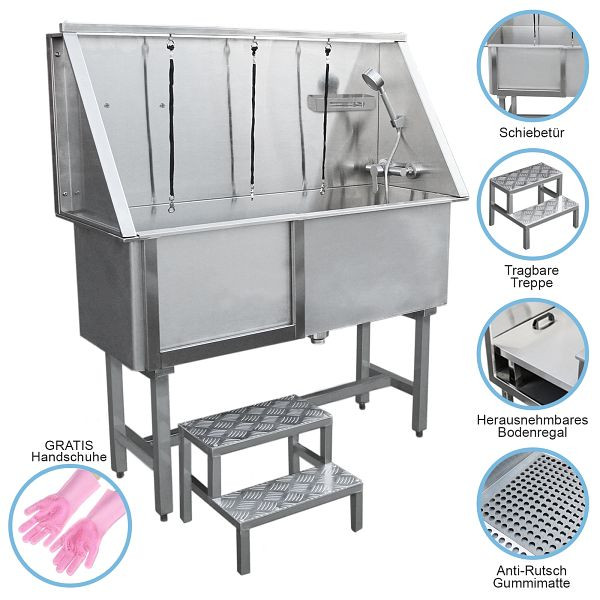 Baignoire pour animaux Monster en acier inoxydable 400 mm, 26255