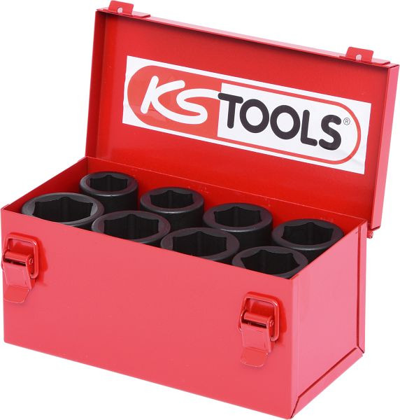 KS Tools Jeu de douilles à chocs hexagonales 3/4", 8 pièces longues, 515.0510