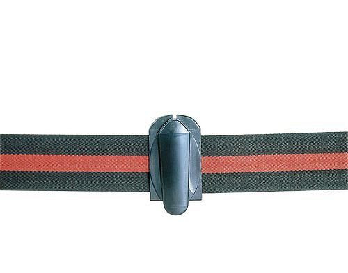 Connecteur de ceinture DENIOS pour les ceintures de barrière des systèmes de contrôle des foules, 157-643
