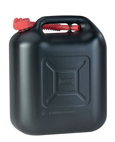 Bidon en plastique DENIOS avec bec verseur, homologation UN, volume de 20 litres, 216-871