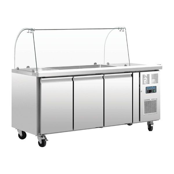 Saladette 3 portes Polar avec housse de protection, CT394