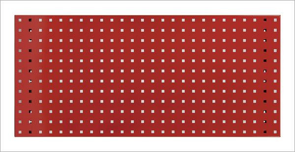 Plaque perforée ADB, dimensions : 987x456mm, couleur : rouge, RAL 3020, 23032