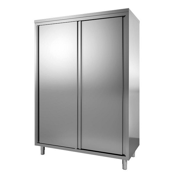 Vaiotec TOPLINE armoire haute 700 / 2 portes coulissantes, dont 3 étagères intermédiaires, 140x70x200 cm, 10493