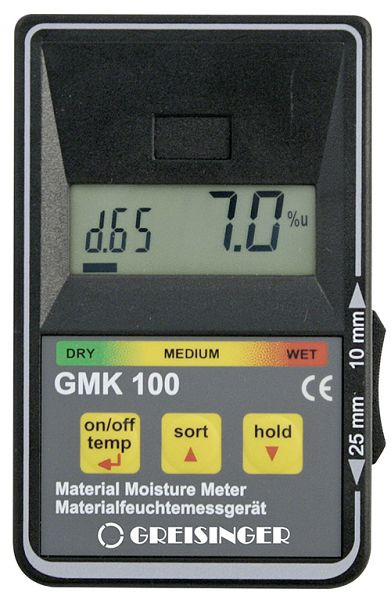 Appareil de mesure de l'humidité du bois et du bâtiment Greisinger GMK 100, 600105