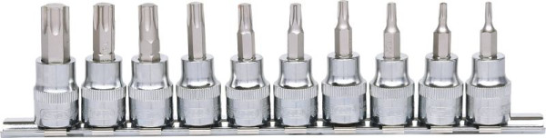 KS Tools Jeu de douilles 3/8" CHROMEplus Torx, 10 pièces T10-T55, 918.3939
