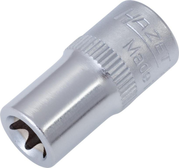 Insert pour clé à douille Hazet TORX®, carré creux 6,3 mm (1/4 pouce), profil extérieur TORX®, E8, 850-E8