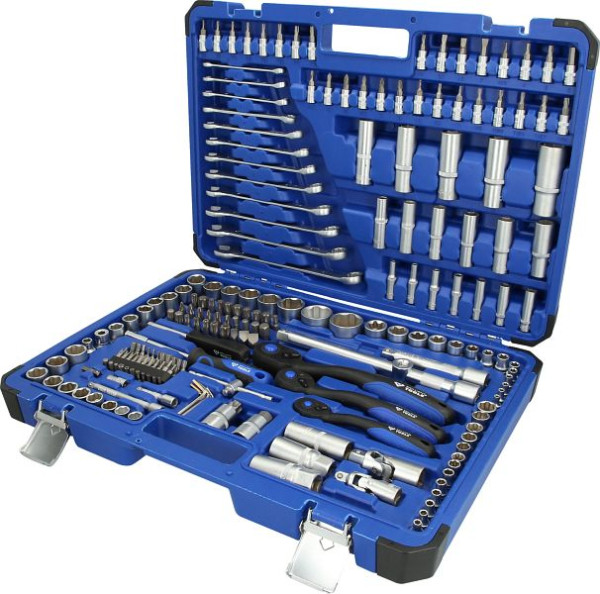 Jeu de clés à douilles Brilliant Tools, 216 pièces, 1/4", 3/8", 1/2", BT023216