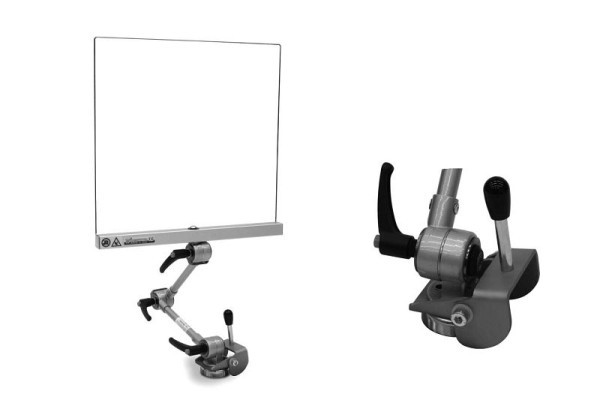 Bouclier de protection MACK avec base magnétique réglable et bras articulé