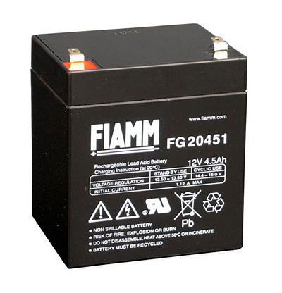 Batterie au plomb d'origine AGI pour FIAMM FG20451, 90498