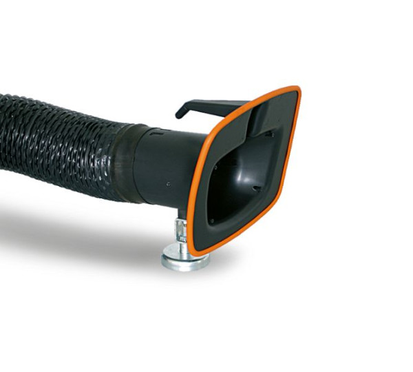 Tuyau d'aspiration ELMAG, Ø 150 mm, longueur 6,0 m, avec hotte d'aspiration avec base magnétique, (79 103 31), 57792