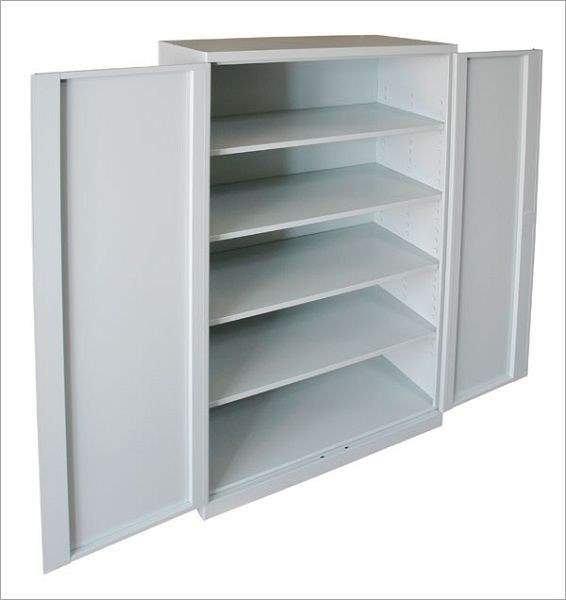 Armoire en acier ADB XXL, couleur : gris, gris clair RAL 7035, dimensions : LxPxH 110x58x192cm, 40985