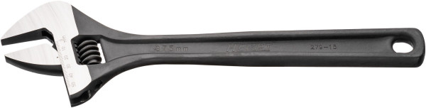 Clé à fourche Hazet, réglable, profil hexagonal extérieur, surface : phosphatée, polie miroir, longueur : 383 mm, plage de serrage : 51 mm, 279-15