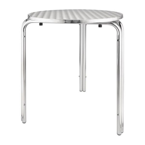 Table bistrot Bolero ronde inox 3 pieds 60cm, U431