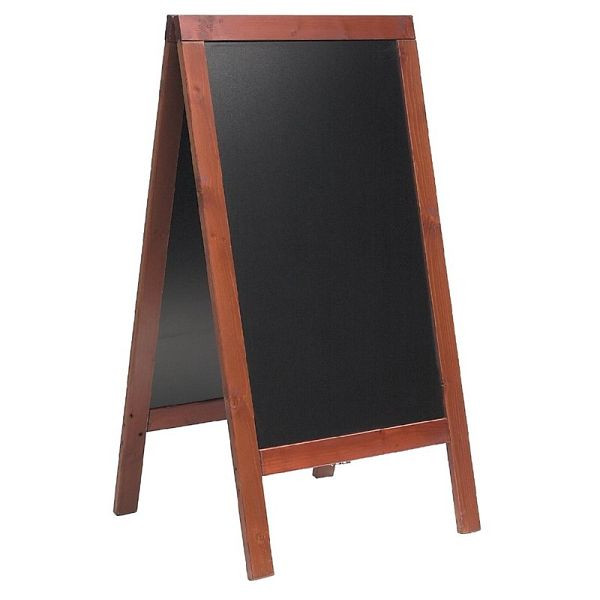 Panneau Securit Duplo acajou 135x70cm, P514