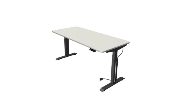 Kerkmann Move Professional table assis/debout, L 1800 x P 800 mm, réglable en hauteur électriquement de 640 à 1290 mm, blanc, 10070710