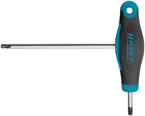 Tournevis Hazet, avec poignée en T, profil TORX®, T20, lame hexagonale, avec pointe sphérique, 829KKT-T20