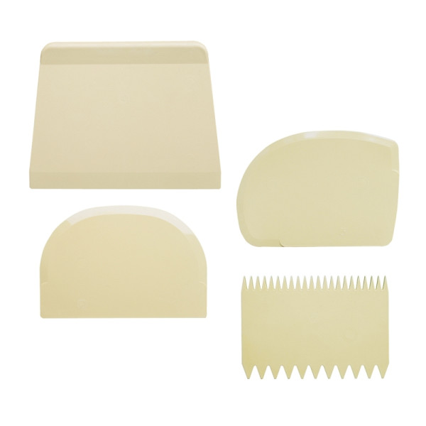 Schneider SB jeu de grattoirs à pâte 4 pièces, 227364,227360,227352, 227365, 460052