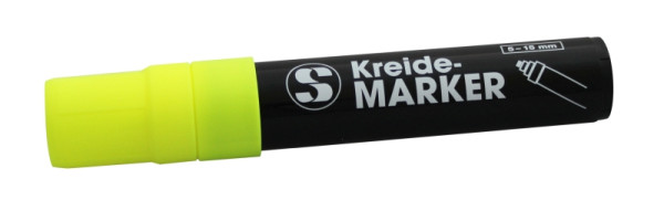 Stylo craie Schneider 15 mm, couleur jaune, épaisseur d'écriture : 5-15 mm, 198912