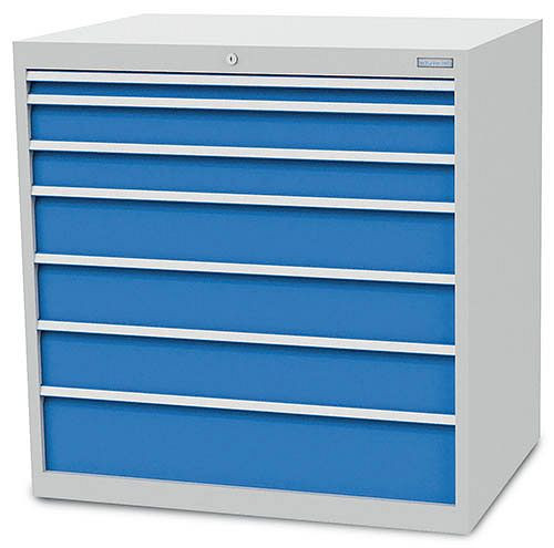 Armoire à tiroirs Bedrunka+Hirth, T736 R 36-24, avec 7 tiroirs, différentes hauteurs de panneaux, 100/1231V10A