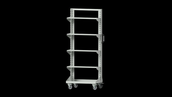 Chariot de base pour établis ANKE, modèle 351, 800 x 450 x 1950 mm (AM 764), RAL 7035, 962.081
