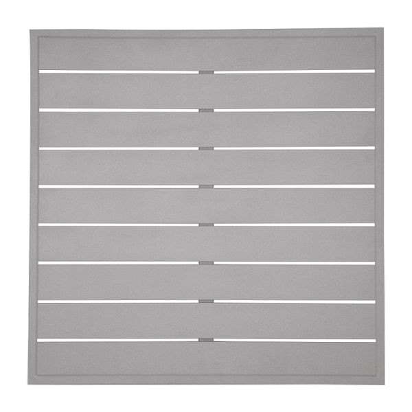 Plateau de table carré en aluminium gris clair Bolero 700 mm, FW598