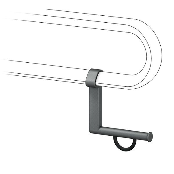 KEMMLIT Cavere porte-rouleau de papier 110, anthracite, 251.449