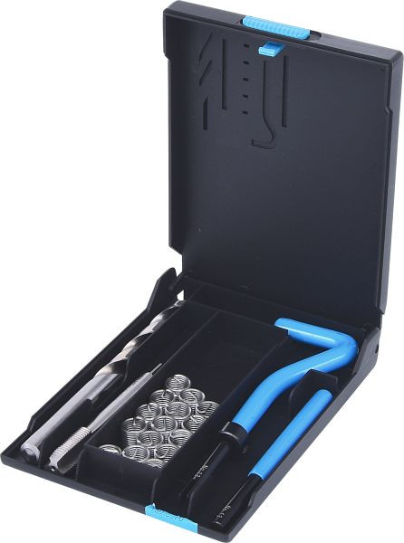 KS Tools kit de réparation de filetage en acier inoxydable M10x1,25x13,8 mm, 19 pièces, 150.6070
